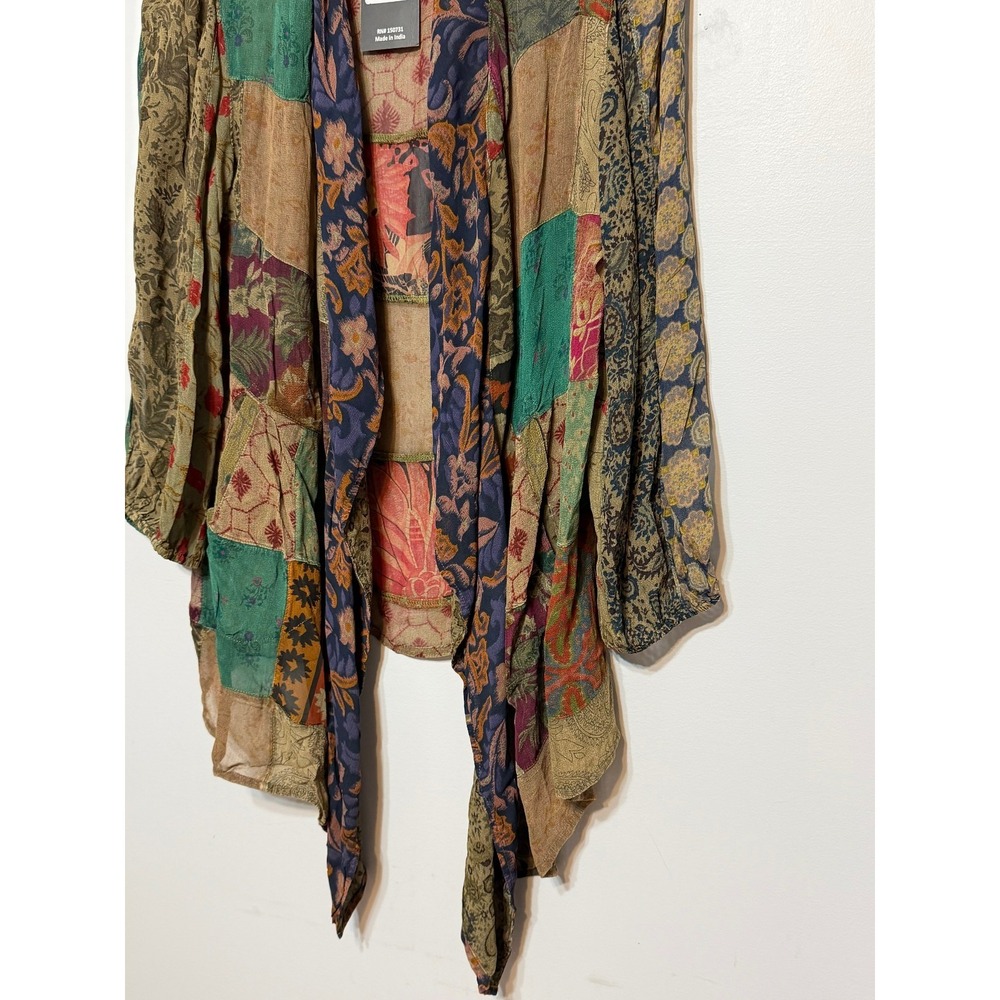 NWT‎ Young Threads Boho Patchwork Kimono Duster W… - image 3